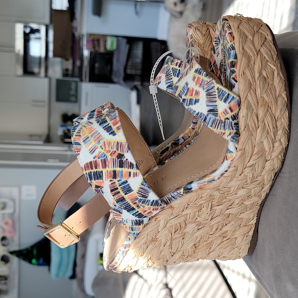 Gibson latimer woven wedge sandals 6.5